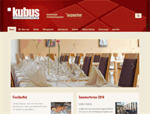 Tablet Screenshot of kubus-ludwigsburg.de
